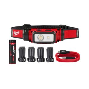 2163-21 Linterna frontal recargable USB para cascos