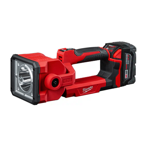 2354-21 Kit de luz de búsqueda M18™ ENFOCA MÁS LEJOS, ALUMBRA MÁS BRILLANTE. La luz de búsqueda M18™ les da a los usuarios versatilidad, rendimiento y durabilidad, todo en una luz