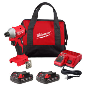 3650-22CT Kit de destornillador de impacto hexagonal compacto de 1/4" sin escobillas M18™