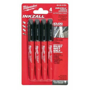 48-22-3154 Marcador de punta ultrafina negro INKZALL ™ de 4 pzas
