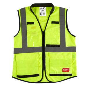 48-73-5081 CHALECO DE SEGURIDAD RESISTENTE AMARILLO ULTRA REFLEJANTE CH/M