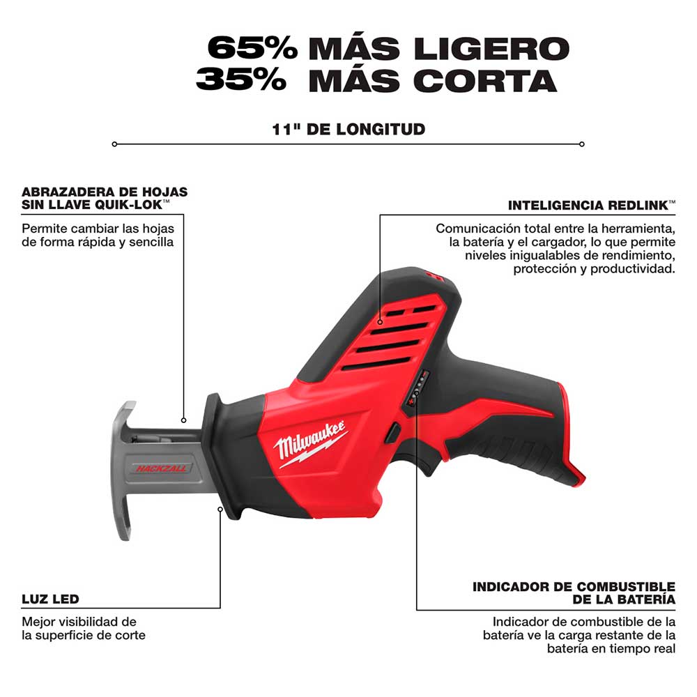 2420-20 M12 Hackzall (TOOL ONLY) - Imagen 3
