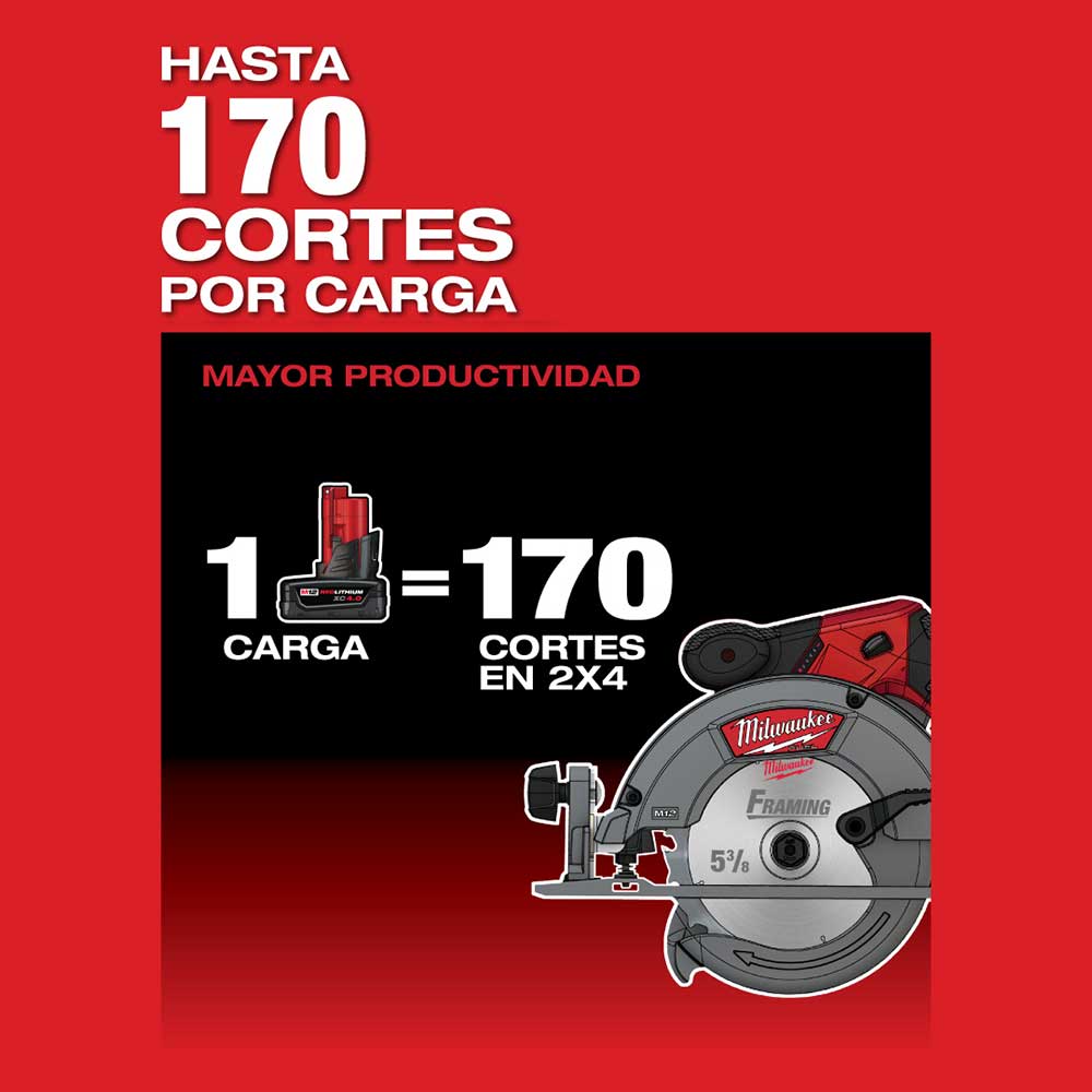 2530-20 Sierra Circular de 5-3/8" M12 FUEL™ - Imagen 4