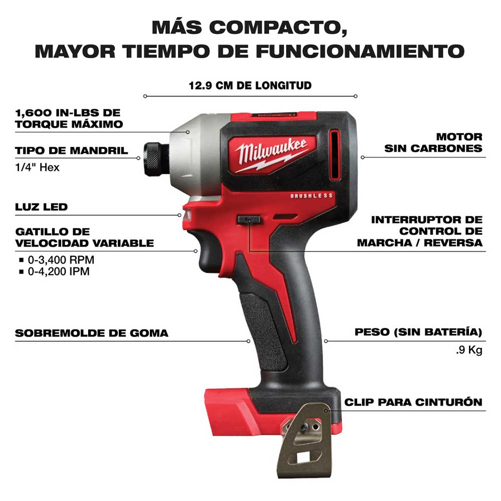 2900-22CT COMBO M18 COMPACTO SIN CARBONES - Imagen 4