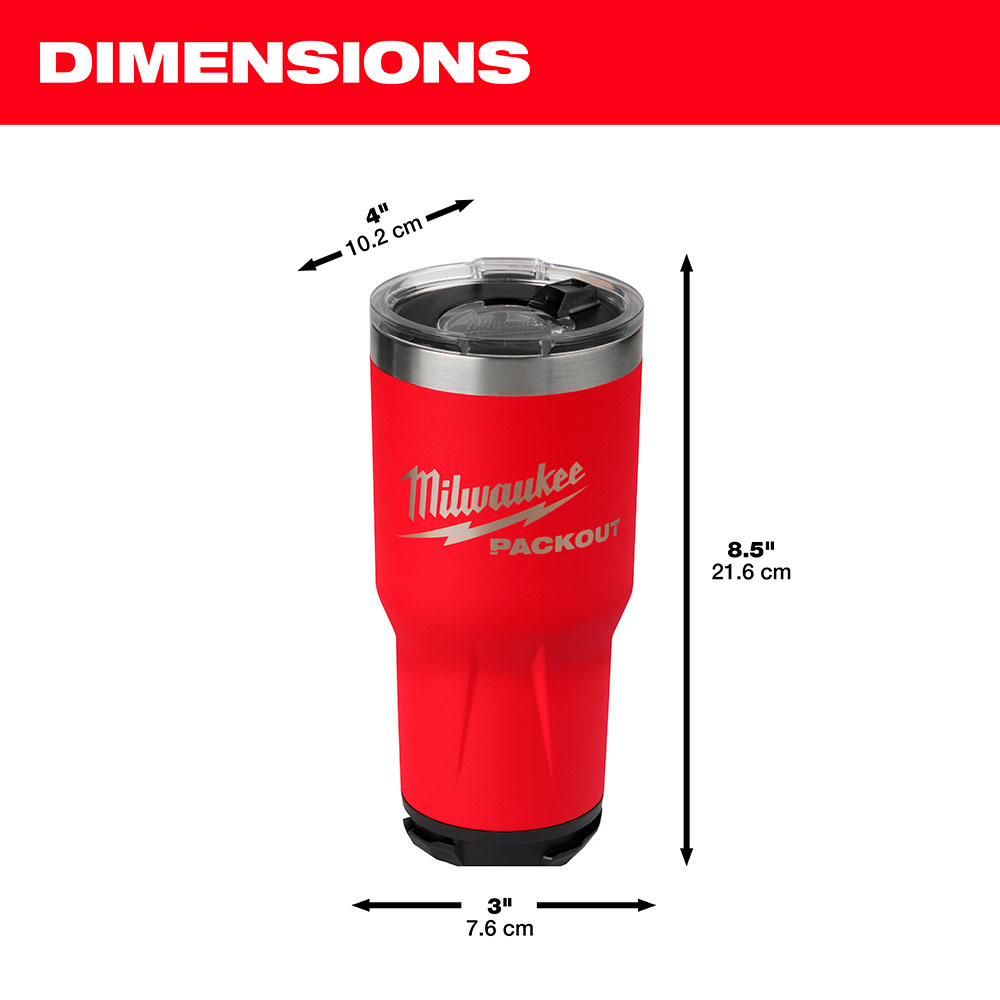48-82-8393R Vaso de 30oz PACKOUT™ ROJO - Imagen 2