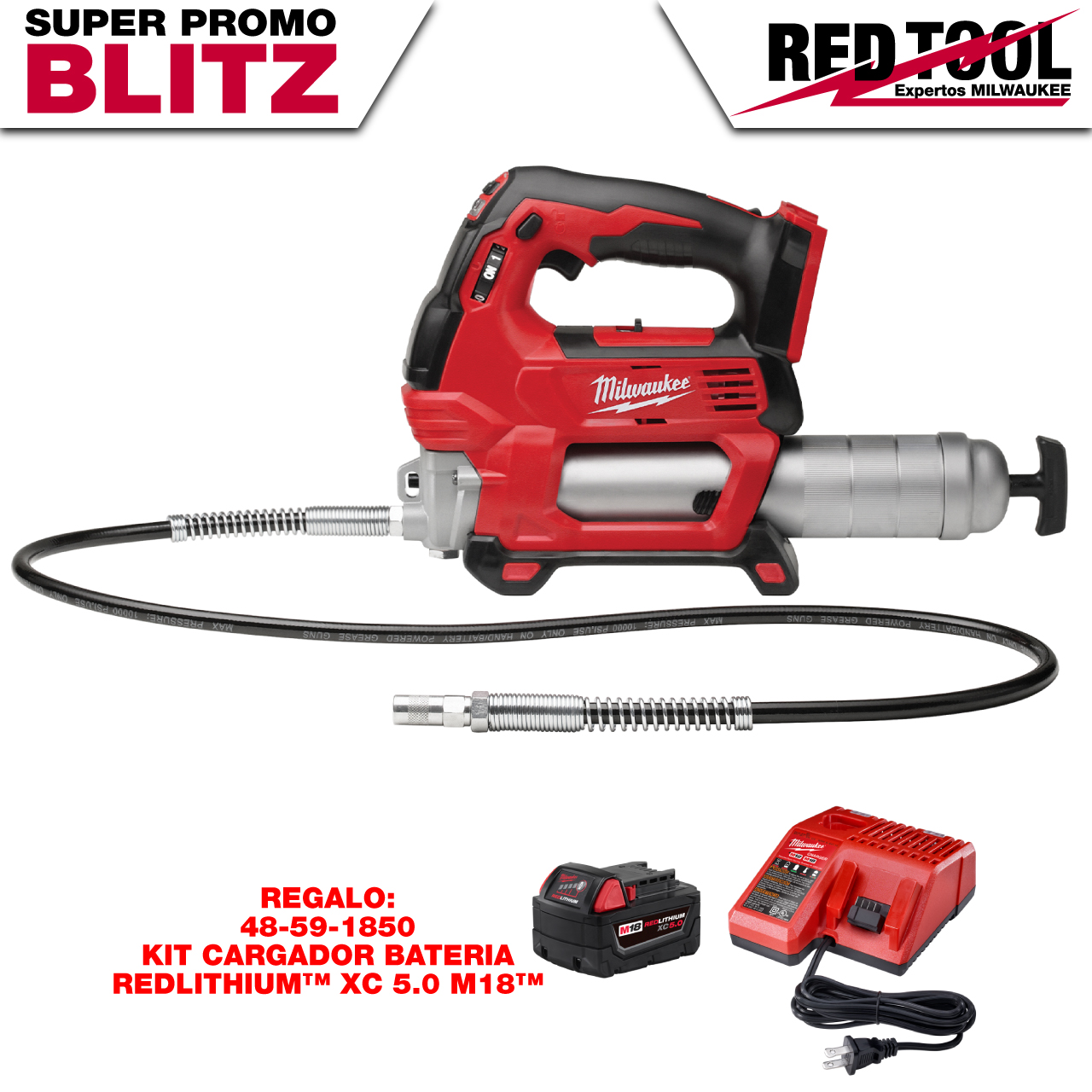 2646-20-BLITZ PISTOLA ENGRASADORA DE 2 VELOCIDADES M18™ (sin accesorios)