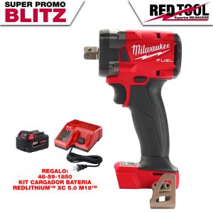 2855P-20-BLITZ LLAVE DE IMPACTO COMPACTA CON PASADOR DE RETENCIÓN MILWAUKEE M18 FUEL