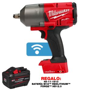 2863-20-B Llave de impacto de torque alto M18 FUEL™ de 1/2" con ONE-KEY™ y anillo de fricción (SIN ACCESORIOS)