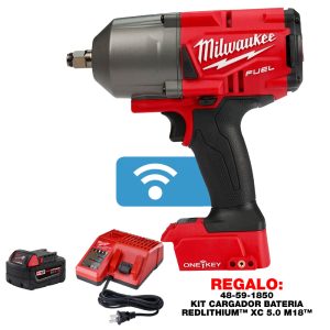 2863-20 Llave de impacto de torque alto M18 FUEL™ de 1/2" con ONE-KEY™ y anillo de fricción (SIN ACCESORIOS)