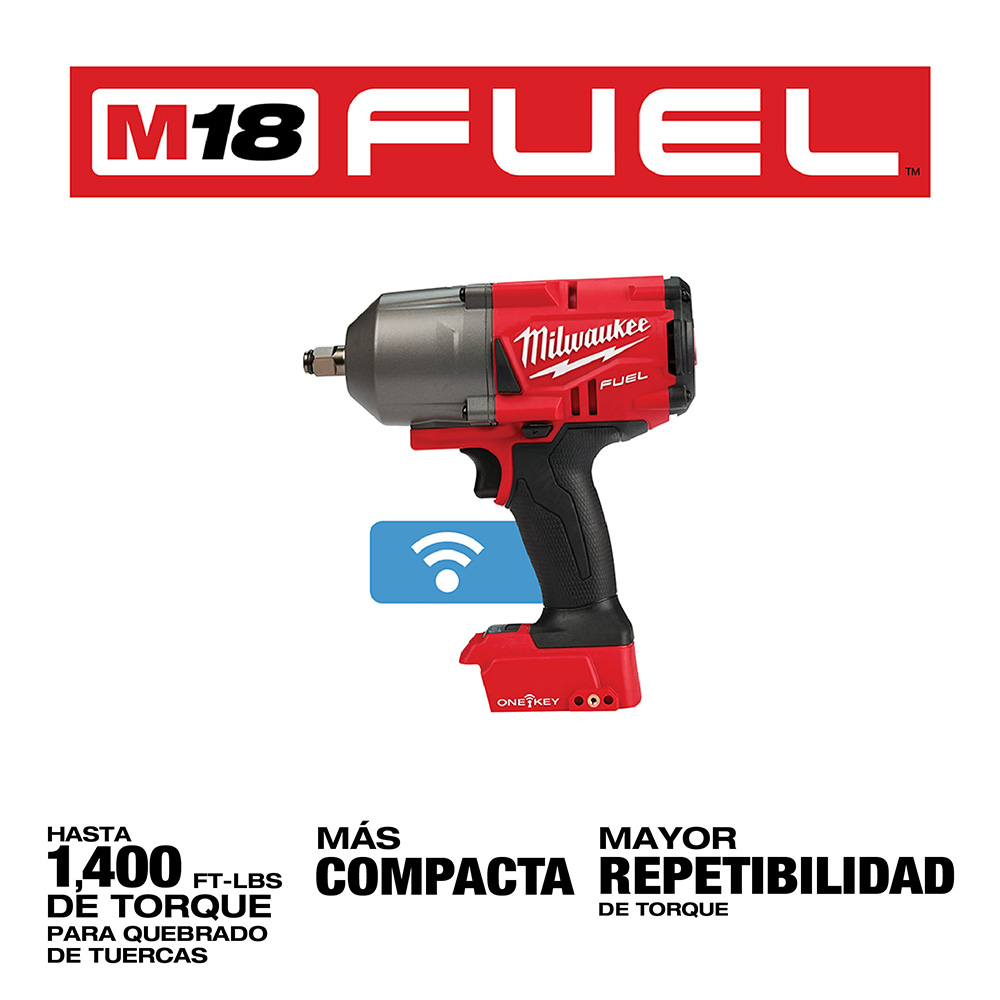 2863-20 Llave de impacto de torque alto M18 FUEL™ de 1/2" con ONE-KEY™ y anillo de fricción (SIN ACCESORIOS) - Imagen 3