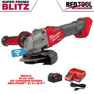 2883-20-BLITZ Rectificadora con freno M18 FUEL™ de 4-1/2" / 5" con interruptor deslizante con bloqueo ONE-KEY™