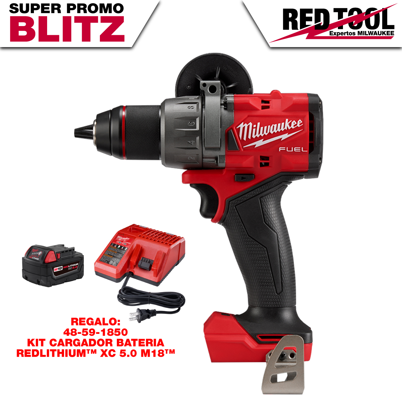 2903-20-BLITZ TALADRO/DESARTONILLADOR M18 FUEL™ de 1/2" (SOLO HERRAMIENTA)