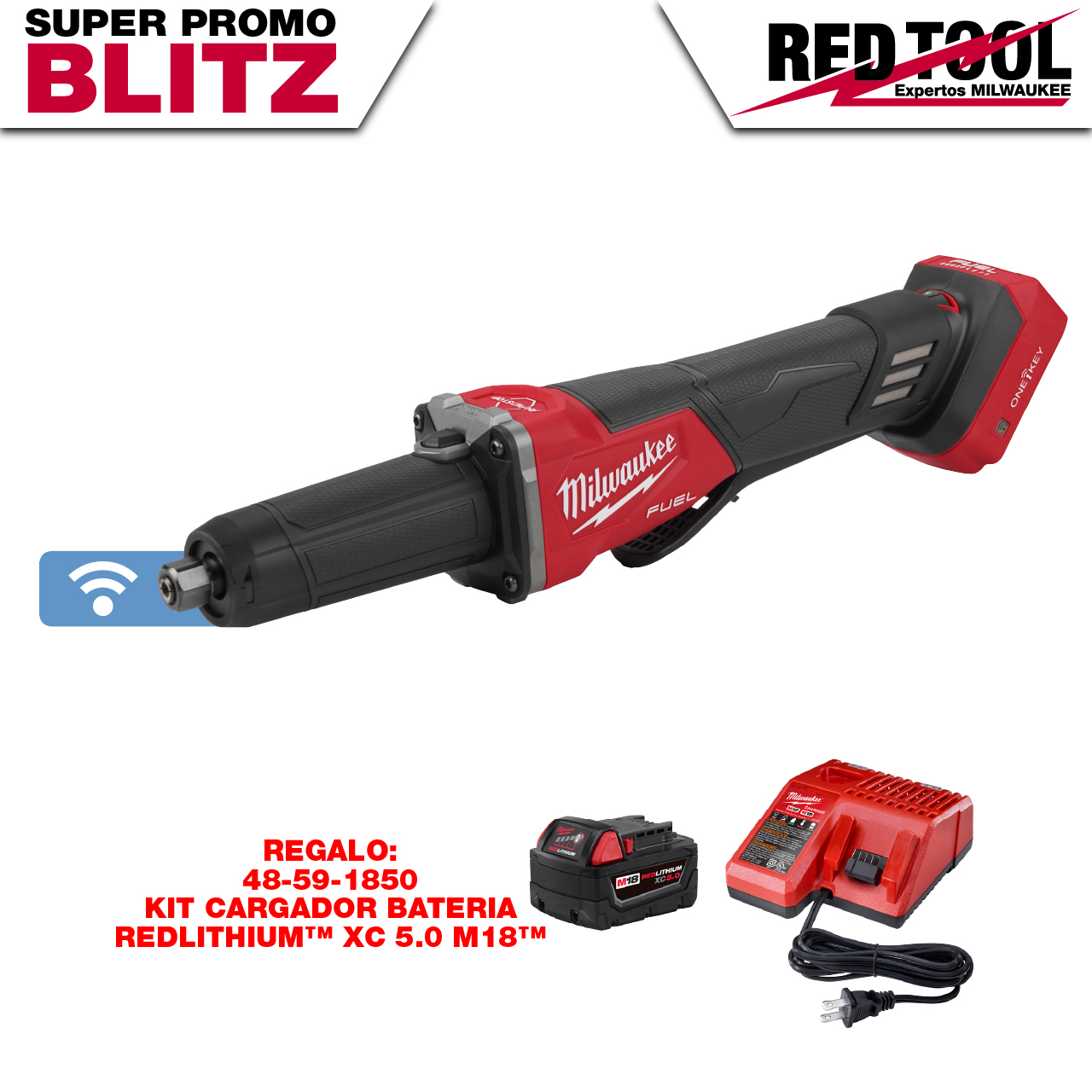 2984-20-BLITZ Rectificadora de troqueles con freno de velocidad variable M18 FUEL™ (SIN ACCESORIOS)
