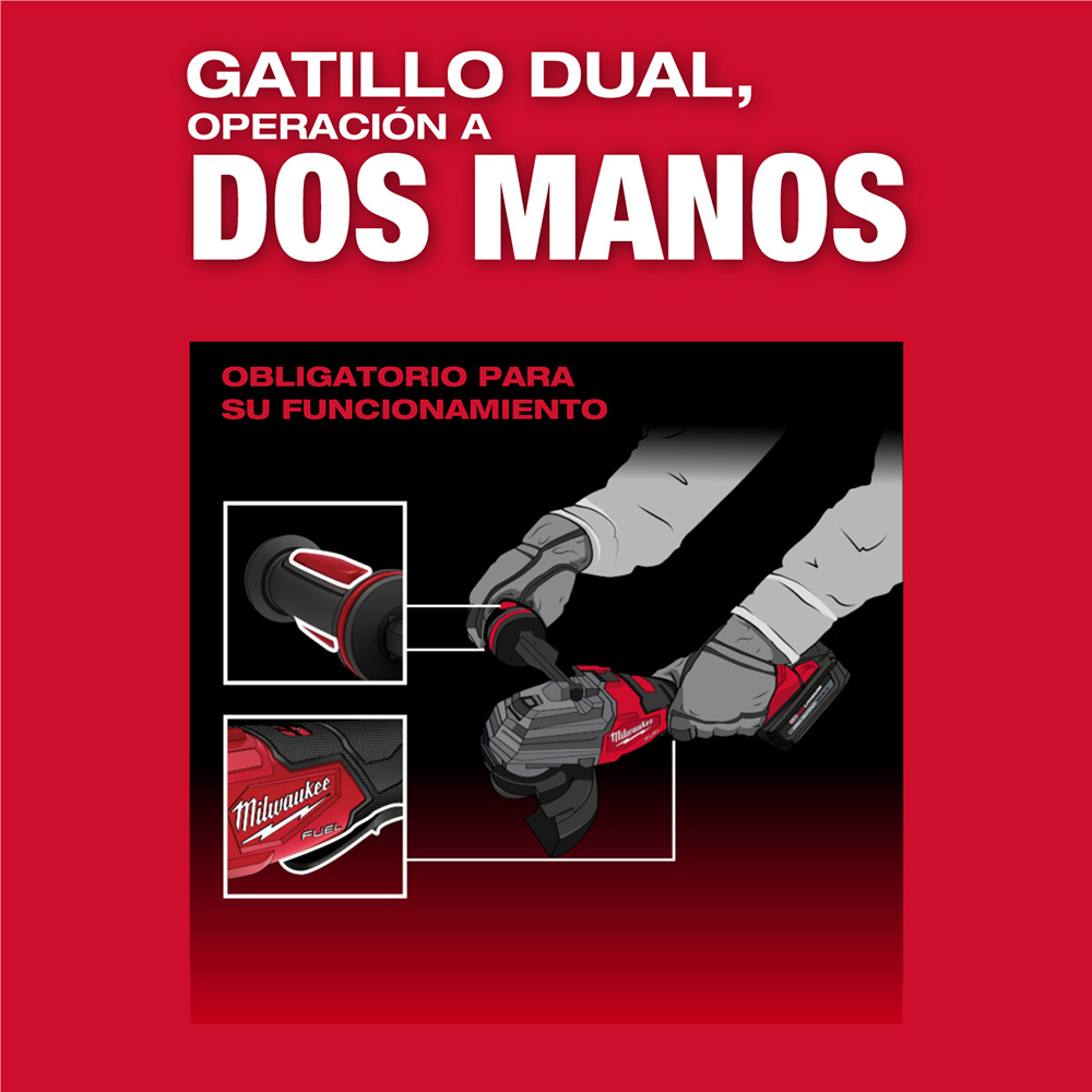 2986-20-BLITZ Amoladora de frenado de doble gatillo M18 FUEL™ de 4-1/2" / 5"(sin Accesorios) - Imagen 9