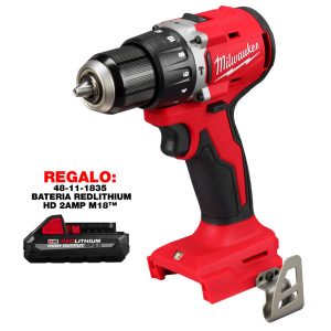 3602-20 Taladro percutor/atornillador compacto sin escobillas M18™ de 1/2" (SIN ACCESORIOS)