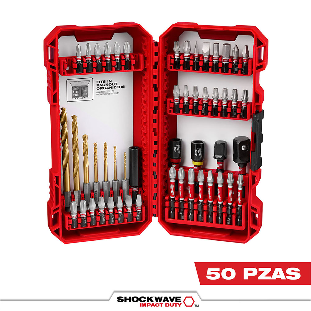48-32-4013 Juego de puntas destornillador de impacto SHOCKWAVE™ de 50 piezas - Imagen 2