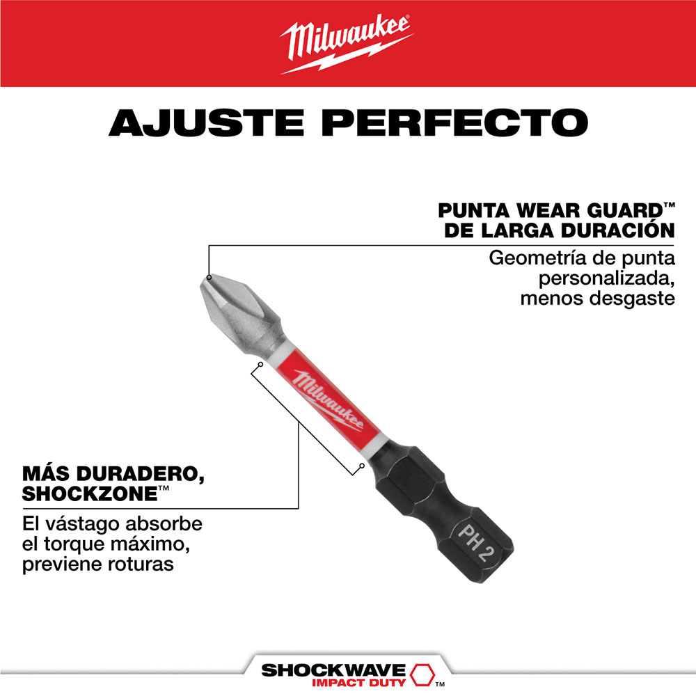 48-32-5101 Set de puntas de impacto Shockwave de 34 piezas - Imagen 5