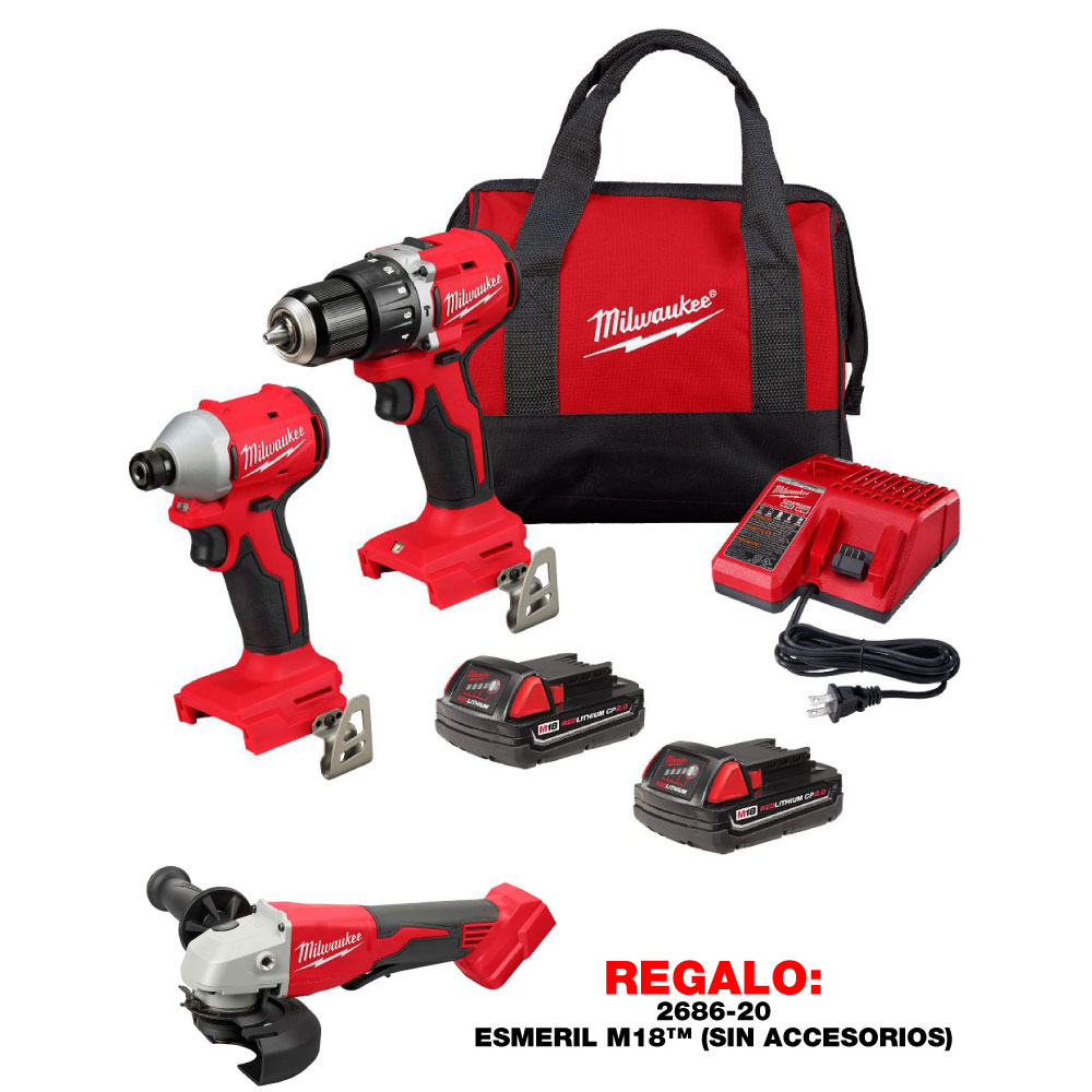 P326-3610 COMBO M18 COMPACTO SIN CARBONES