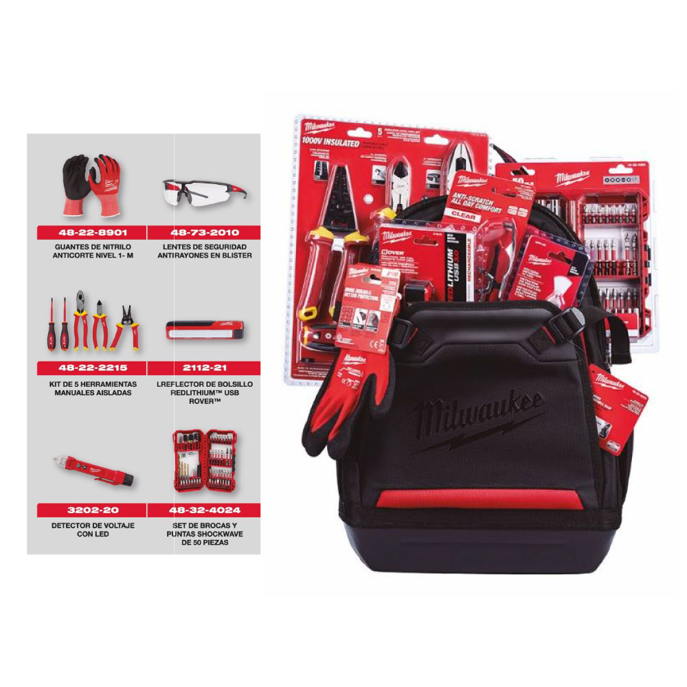 P326-8200 MOCHILA PARA ELECTRICISTAS – TODO EN UNO, LISTO PARA TRABAJAR