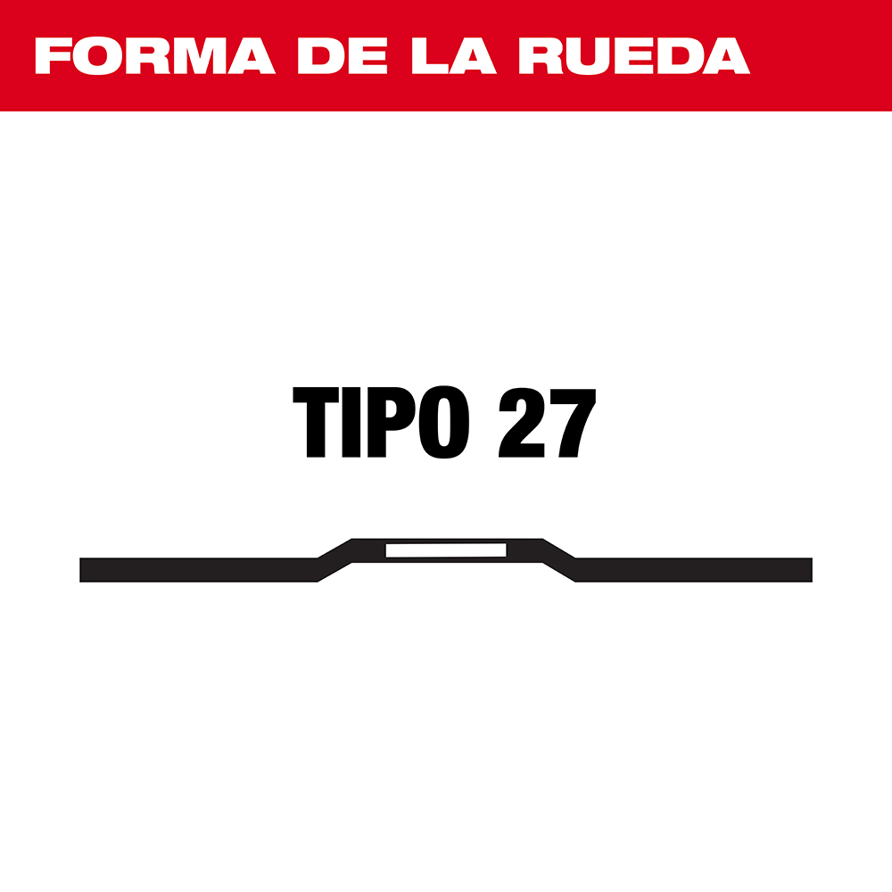 49-94-0603 Disco de desbaste para metal Performance+ 4-1/2" x 1/4" x 7/8" – Tipo 27 - Imagen 4